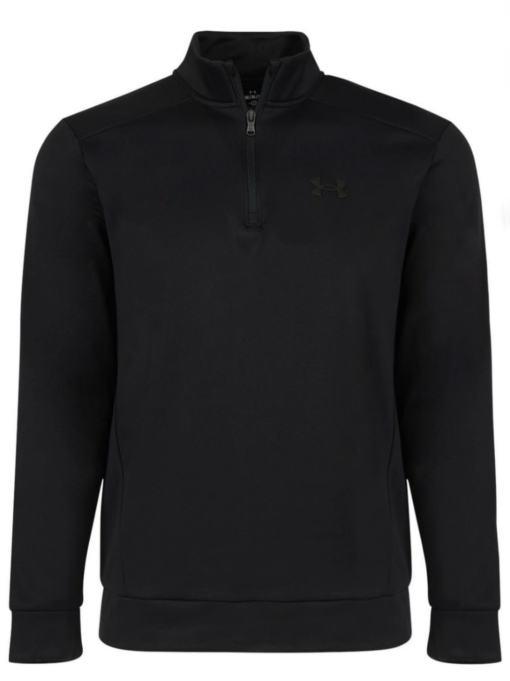 Under Armour Sweater Men S Black 1/4 Zip Performance Pullover Lightweight Fleece
